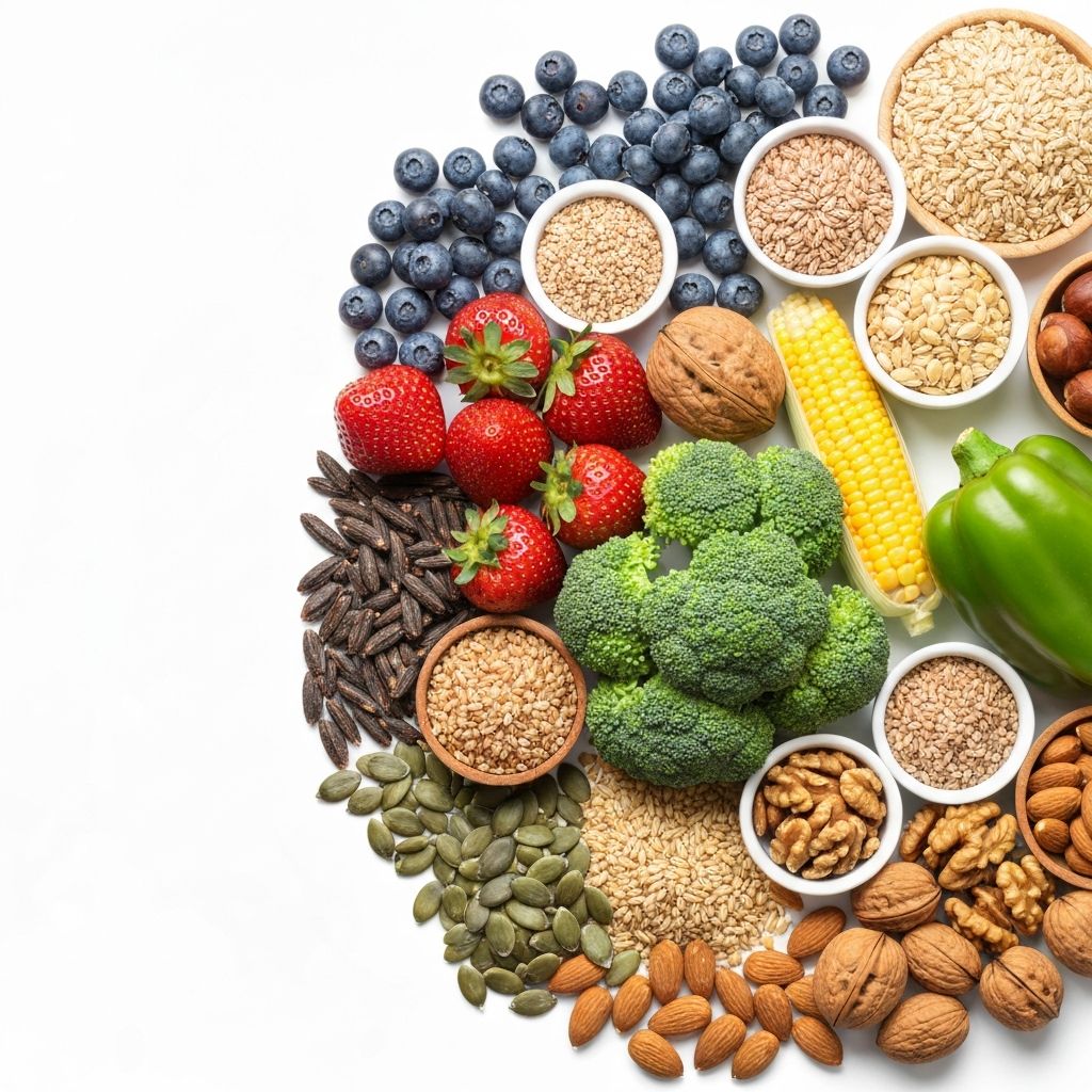 Fresh fruits and vegetables representing natural nutrition